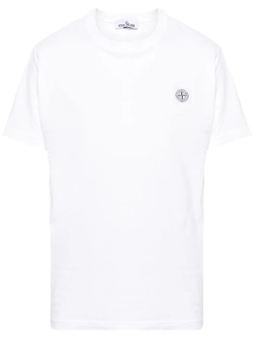 Stone IslandT-shirt con applicazione logo bianco Stone Island | L1S152100026S0057V0001